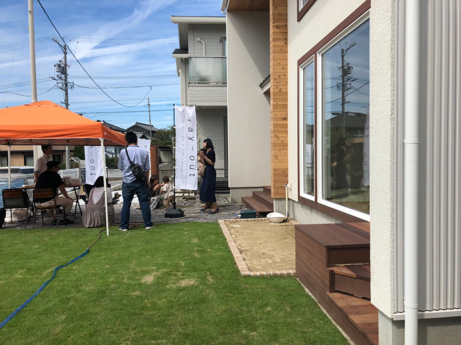 和やかに過ぎていく見学会の日の昼下がり