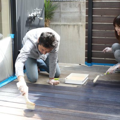ウッドデッキのお手入れ
