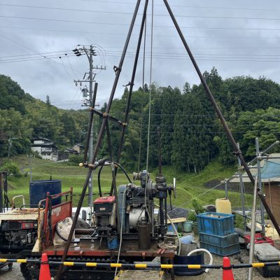 豊田市にてボーリング調査