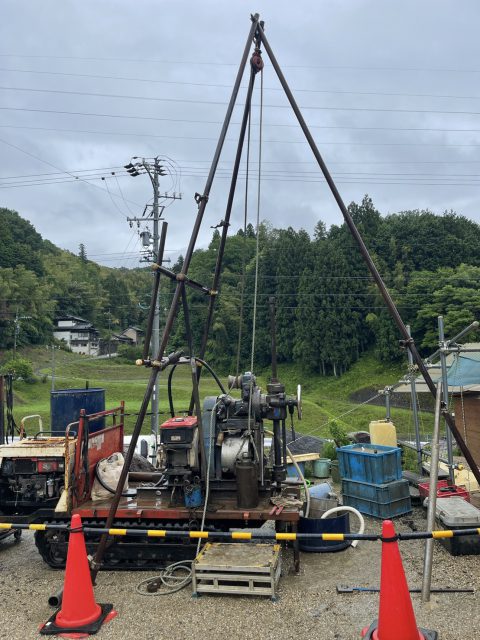 豊田市にてボーリング調査