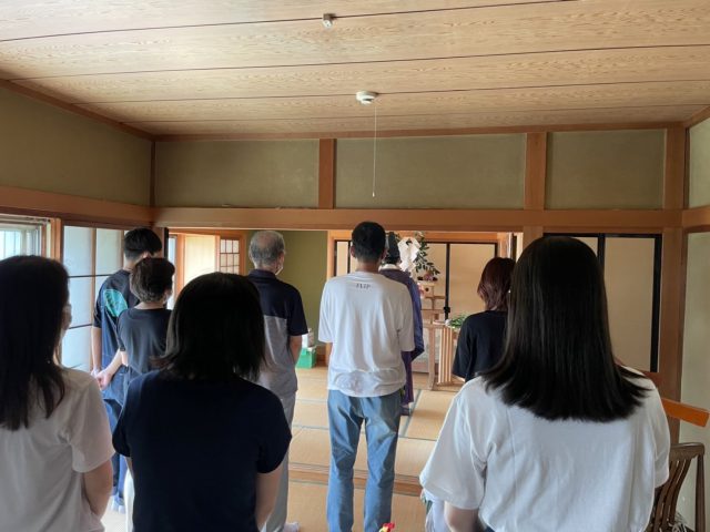 清祓いを受けるオーナー様