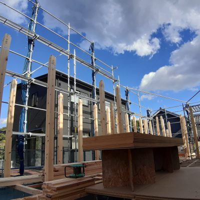 幸田町で建設中のおうち