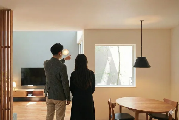 イメージ＿見学中の夫婦