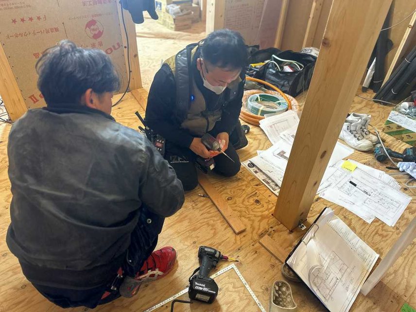 大工さん・職人さんと打合せ
